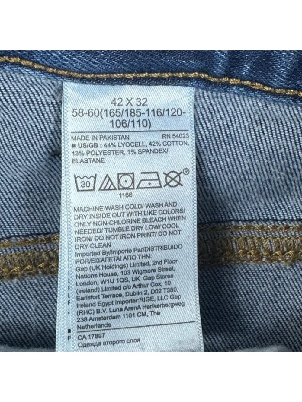 Banana Republic Traveler Mens Slim Fit Jeans 42x32 Medium Wash Denim